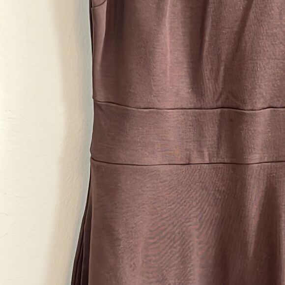 NWT New York & Company Fit and Flare Sleeveless Brown Dress - Size Large - Picture 7 of 12
